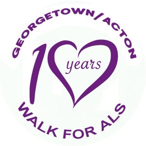 Georgetown/Acton 10 year anniversary logo