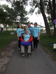 Family posing together at the WALK for ALS