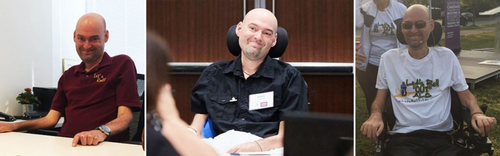 Collage of ALS Canada Ambassador Eddy Lefrancois