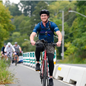 Matthew Horowitz riding at the 2023 ALS Canada Revolution Ride